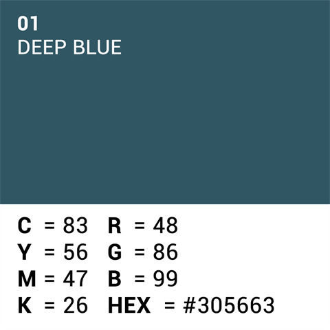Superior Hintergrundpapier 01 Tiefes Blau 2,72 x 11 m