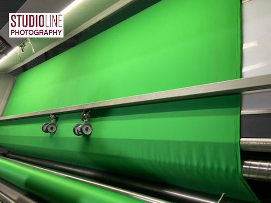 Studioline 3 X 6 Dublă Față Fundal Fotografic Profesional Verde Chroma Key Din Poliester