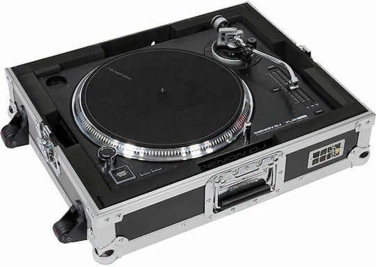 Ttpro-Trolley Flight Case Multi Format Turntable Trolley with Silver Wheels Technics SL-1210MK7 SL-1200MK2 SL-1200 SL1200GR SL-1200GAE SL-1210GR Reloop RP-7000RP RP-8000MK2 RP-8000RP RP-4000M RP-2000USB Pioneer PLX-1000 PLX-500