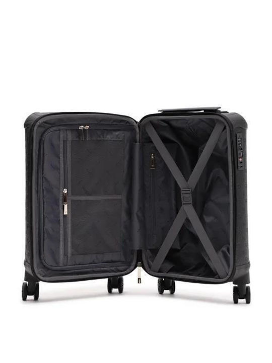 Guess Wilder Cabin Hard Suitcase Black With 4 Wheels Height 53cm