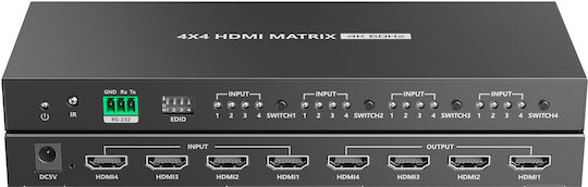 Lenkeng Hdmi Matrix Switch 4x4 4k60hz Lkv424