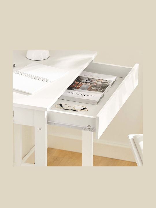 Schreibtisch Holz White 60x76x40cm