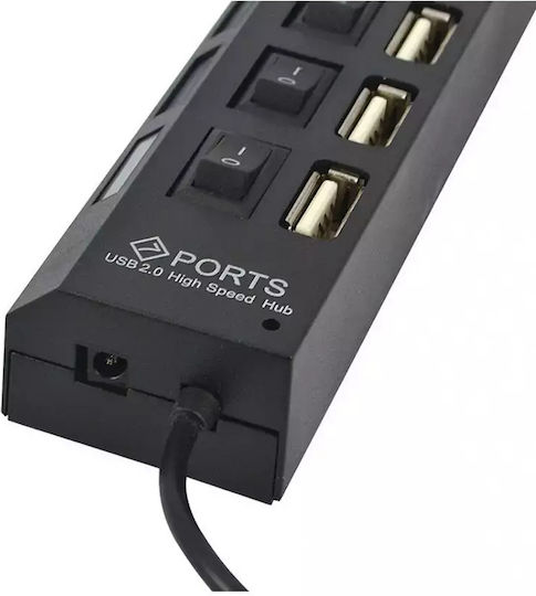 USB 2.0 7 Port Hub with USB-A Connection