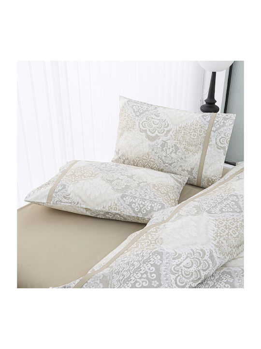 Liolios Home Σετ Σεντόνια Υπέρδιπλα 245x270εκ. Λευκό (4τμχ)
