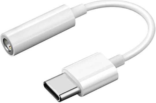 Techsuit Converter USB-C male to 3.5mm female White 2pcs
