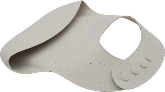 Kikka Boo Waterproof Bib Silicone with Button & Pocket Sand for 6 m+