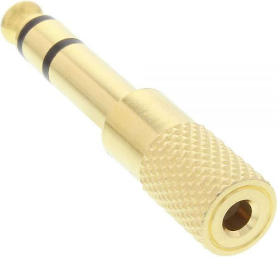 InLine Converter 3.5mm female to 6.3mm male Gold 1pcs 99305P
