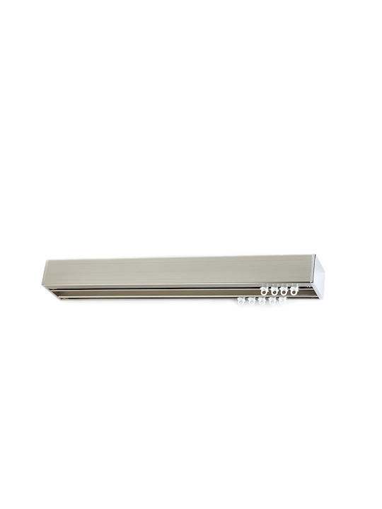 Anartisi Prisma Heavy Duty Two-Way Stainless Steel Curtain Track Silver 200cm A310060_21068