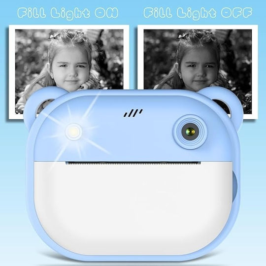 B0DHQM1T65 Children's Camera with Thermal Printing Blue