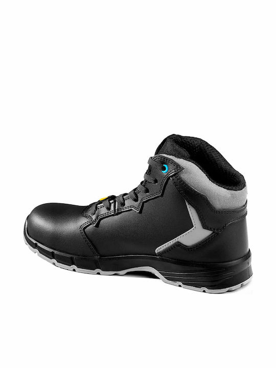Sparco Black Safety Shoe S3S with ESD, Oil Resistance, Slip Resistance