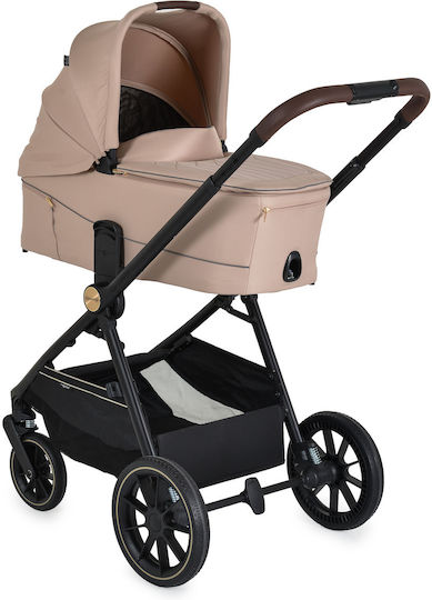 Cangaroo Celebrity Adjustable 2 in 1 Baby Stroller Suitable for Newborn Crepe beige 18.8kg