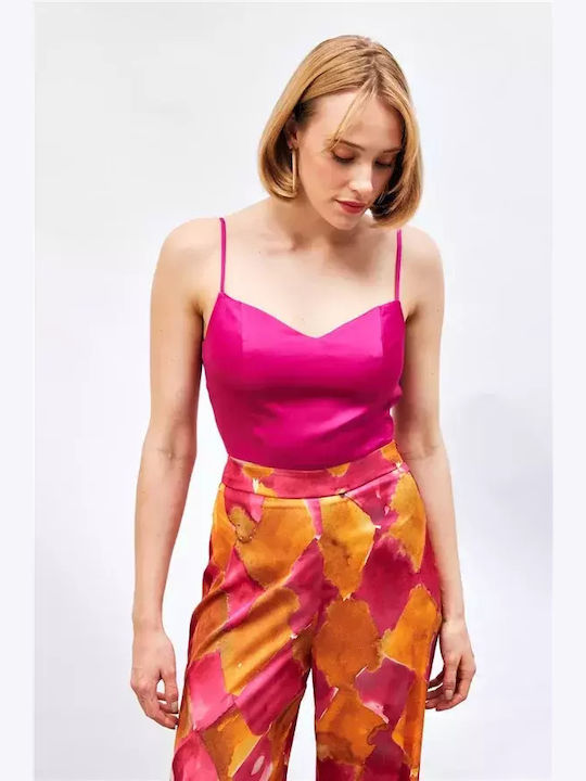Women's Polo Blouse Fuchsia