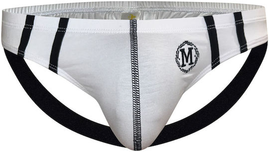 Marcuse Ανδρικό Εσώρουχο Jockstrap Λευκό
