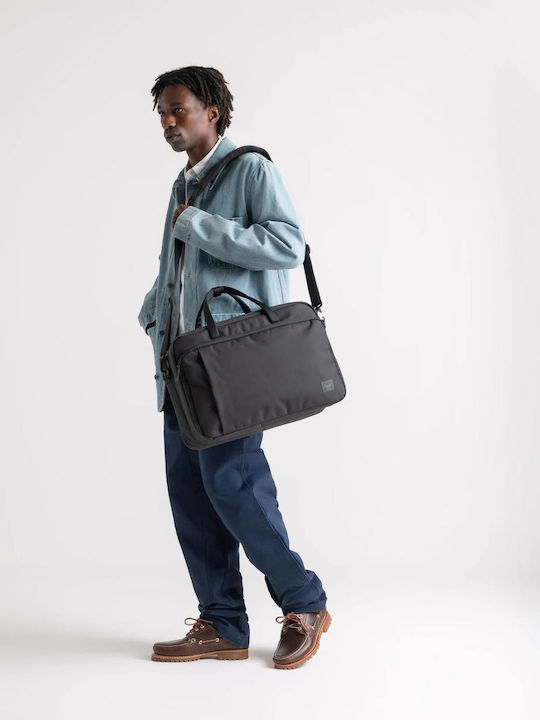 Herschel Bowen Duffle Tech 11293-00919 Raven Crosshatch Transparent Kulturbeutel