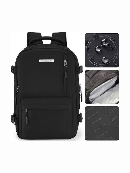Zagatto Backpack Αδιάβροχο 15lt Μαύρο