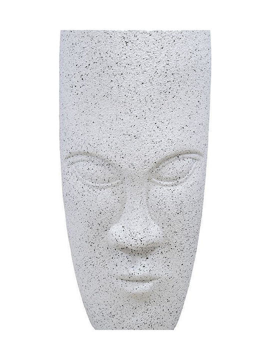 Fylliana Κασπώ Μεταλλικό Λευκό 38x38x88εκ.
