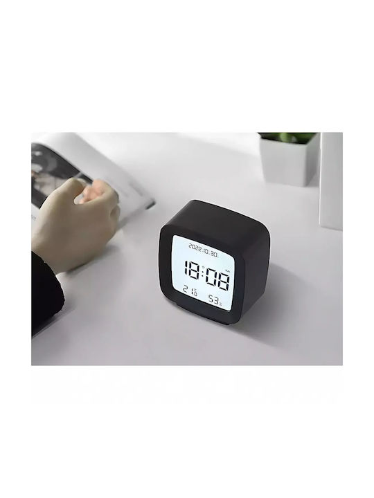Digitaler Wecker LCD-Bildschirm Temperatur Luftfeuchtigkeit Schlummerfunktion 8x4x8,5 cm Aria Trade