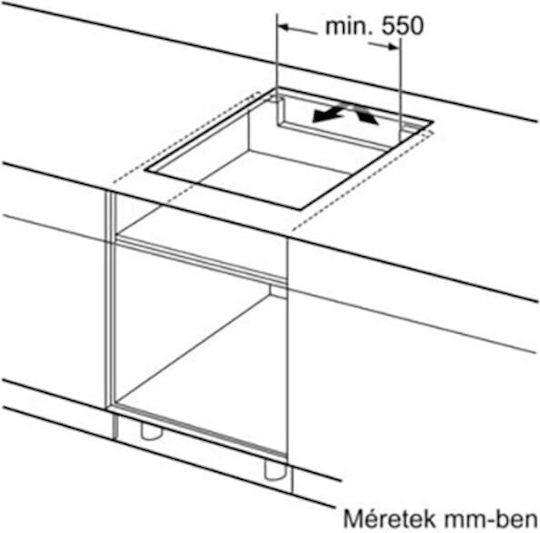 Bosch Serie 6 Smart Индукционен котлон Автономен с Функция за заключване 59.2x52.2εκ.