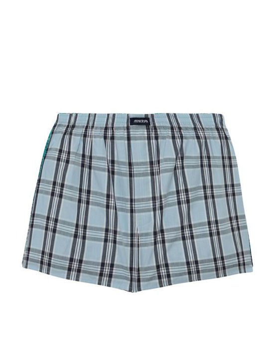 Men's Boxers Green-cyan Checkered 2Pack