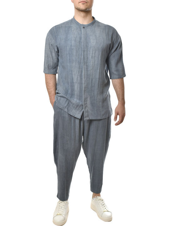 Παντελόνι σε Relaxed Εφαρμογή Black, Denim-blue