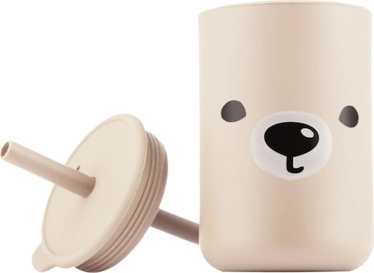 Kidnort Baby Cup made of Silicone Beige 200ml