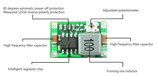 Step-Down DC/DC Konverter Mh-mini-360 1,8a