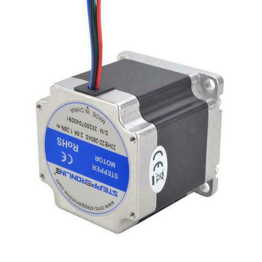 Nema 23 Stepper Motor Bipolar 1.8deg 1.26 Nm 178.04oz.in 2.8A 57x57x56mm 4 Wires Stepper Motor Nema 23