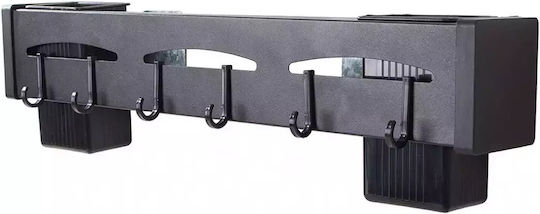 Wall Metal Shelf 10.5x5x6.5cm Black