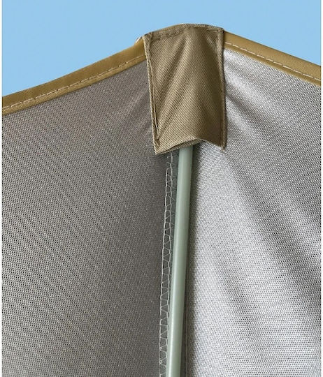 Solart Beach Umbrella Diameter 2m with UV Protection and Air Duct Beige