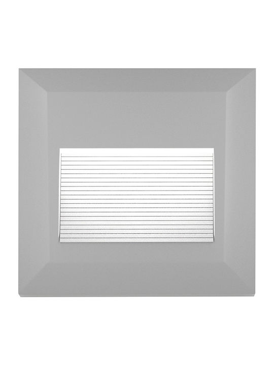 Heronia HER-06 Wall-Mounted Outdoor Lighting Ceiling Lamp LED IP65 3W with Warm White Light 3x12.3cm