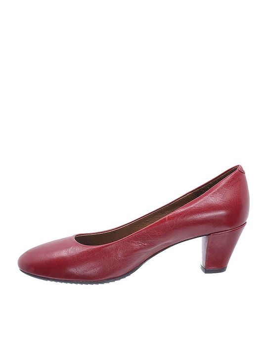 Leder Pumps Rot