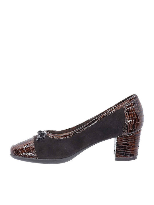 Leder Pumps Braun