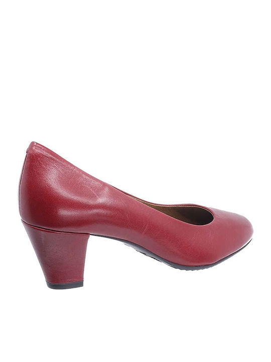 Leder Pumps Rot
