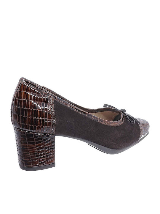 Leder Pumps Braun