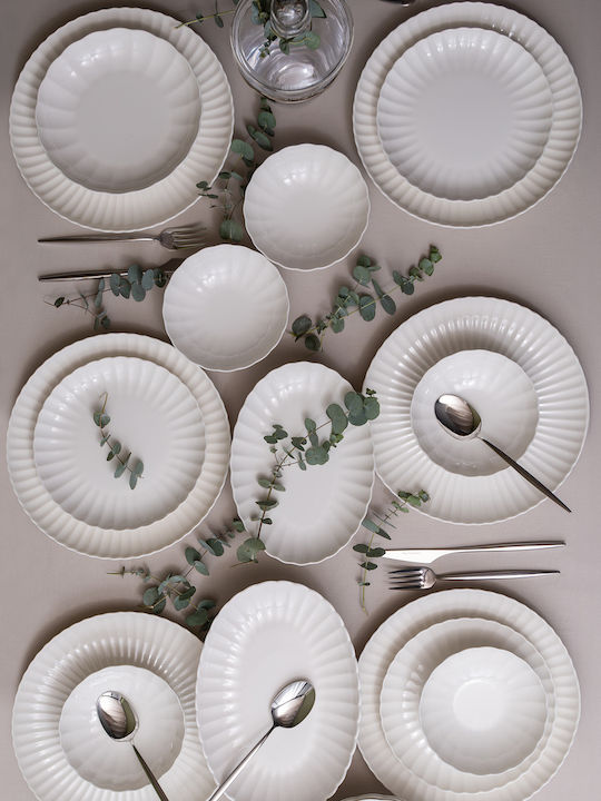 Kutahya Porselen White Porcelain Dinnerware Set 20pcs