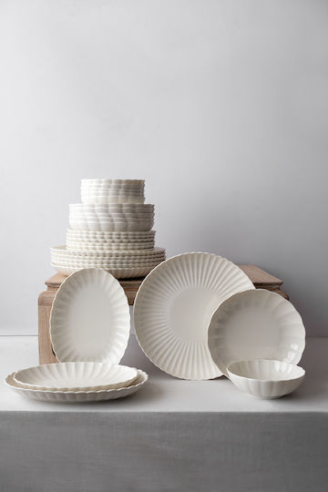Kutahya Porselen White Porcelain Dinnerware Set 20pcs