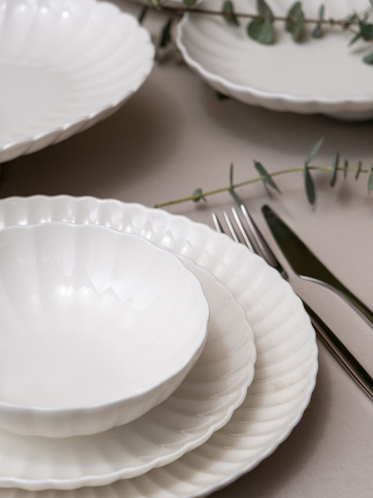 Kutahya Porselen White Porcelain Dinnerware Set 72pcs