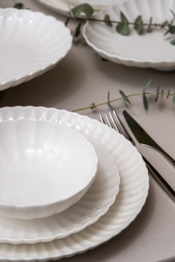 Kutahya Porselen White Porcelain Dinnerware Set 20pcs
