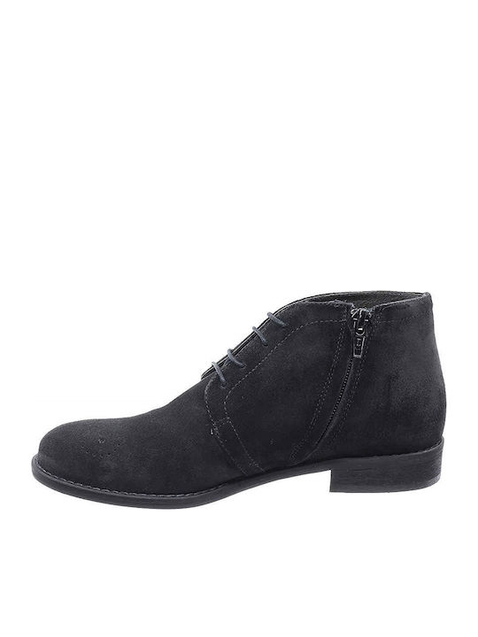 Leather Women's Ankle Boots Black