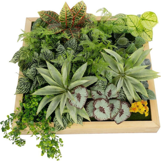GloboStar Συνθετικό Πάνελ Φυλλωσιάς 60x32cm Garden