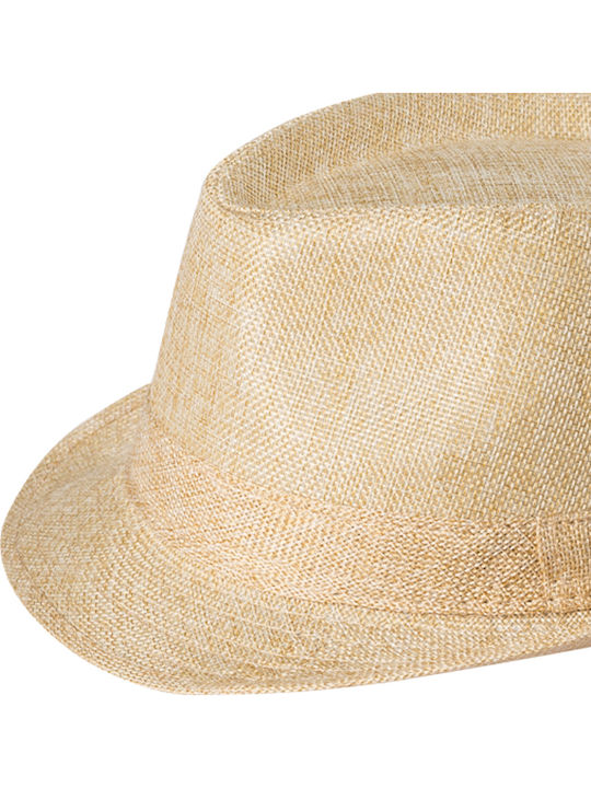 Brims and Trims Женска Лен Шапка Федора Бежов