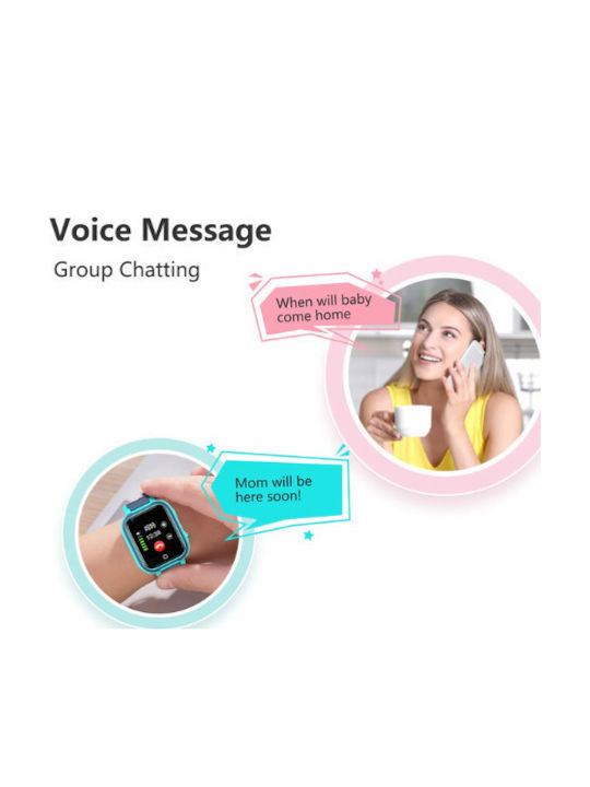 Nubi Kids' Smartwatch LT21 4G With Turquoise Camera