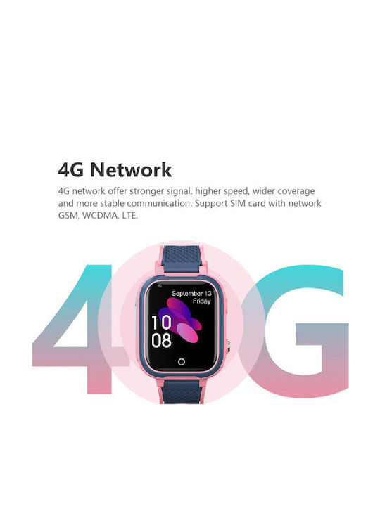 Nubi Kids' Smartwatch LT21 4G With Turquoise Camera
