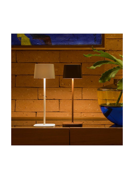 Zafferano Table Lamp LED with Green Shade and Base