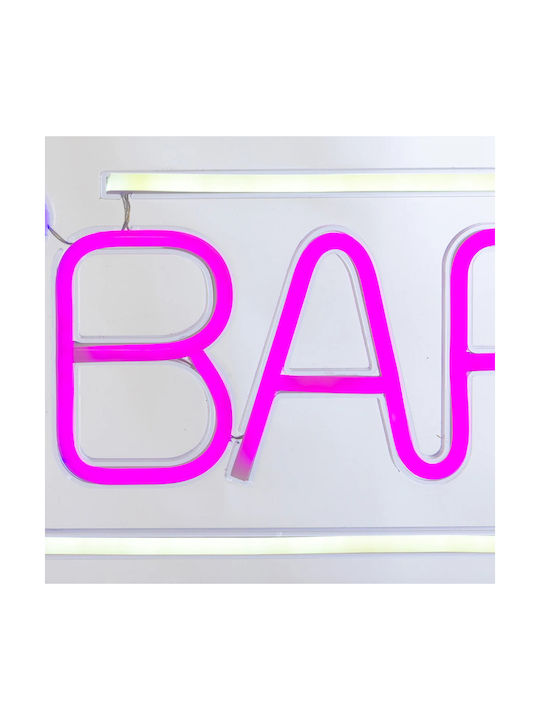 Neon Διακοσμητικό Φωτιστικό Roza LED 44x22εκ.