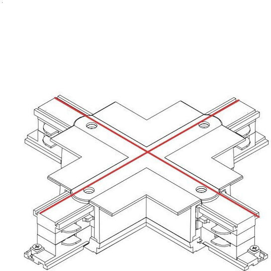 Nowodvorski Track Connector for Lighting Fixtures White 8678