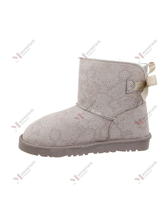 Stiefeletten Damen Beige