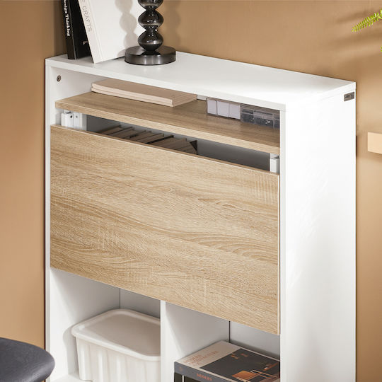 Birou de calculatoare Lemnos Alb 70x25x85cm