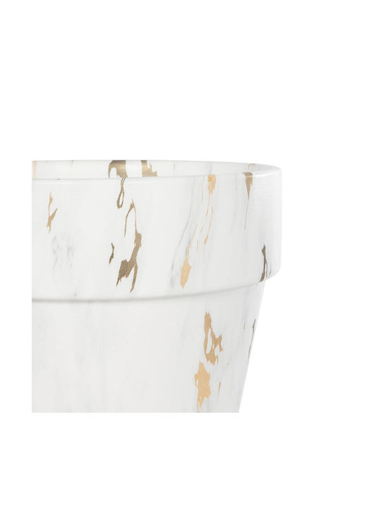 GloboStar Ceramic White Flower Pot 20x20x21cm