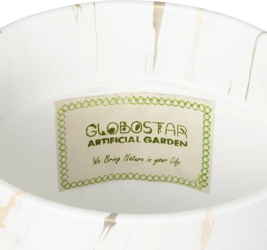 GloboStar Keramik Blumentopf Weiß 20x20x21cm